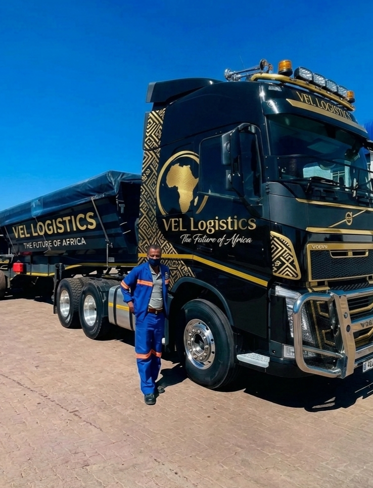 Vel Logistics side-tipper truck